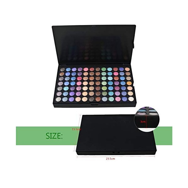 DISINO charbonneux Palette de maquillage, 252 Kit de maquillage Palette de couleurs de fard à paupières Eye Shadow Set Make U