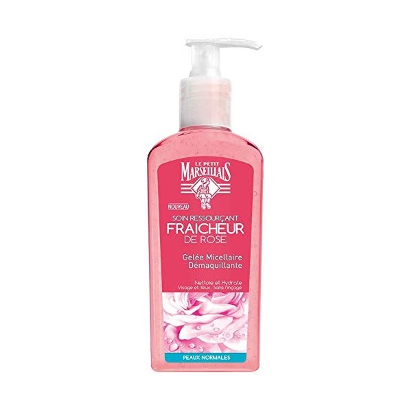 Le Petit Marseillais Gelée Micellaire Démaquillante Fraîche Rose Pompe 200 ml