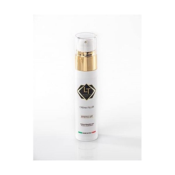 Crème visage filler effet lifting jour et nuit, cou et décolleté action revolumatrice anti-rides à lacide hyaluronique conce