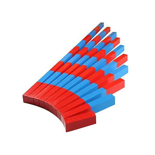 Blocs de comptage mathématiques, cubes mathématiques dapprentissage précoce 51,8 7,5 4,8 cm, cubes de jouets de comptage édu