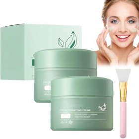 Color Correcting Cream, Color Correcting Moisturizer, Anti Redness Face Cream, Soothing Facial Cream 2PCS 