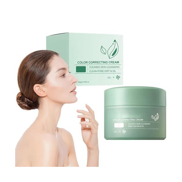 Color Correcting Treatment Cream, Color Correcting Cream, Salicylic Acid Mud Mask, Deep Cleansing, Oil Control and Blackhead 