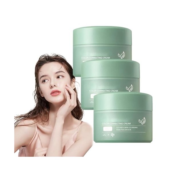 Color Correcting Treatment Cream, Color Correcting Cream, Salicylic Acid Mud Mask, Deep Cleansing, Oil Control and Blackhead 