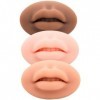 DOITOOL 9 Pcs Silicone Lèvre Masque Lèvre Mannequin Modèle Fausse Lèvre Fausse Peau Livre De Chair Maquillage Trucs Peau Arti