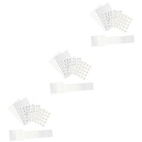 POPETPOP 36 Feuilles Beauté Strass Visage Maquillage Gemmes Visage Strass Autocollants Corps Cheveux Paillettes Carte Perle A