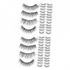 Didiseaon 40 Paires Cils Fournitures De Maquillage Imitation Vison Latisse Multicouche