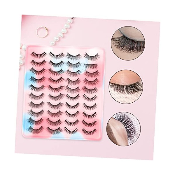 Didiseaon 40 Paires Cils Fournitures De Maquillage Imitation Vison Latisse Multicouche