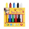 Kit de peinture faciale Ensemble de crayons lavables multicolores, stylo de peinture for la peau, ensemble de peinture de vac