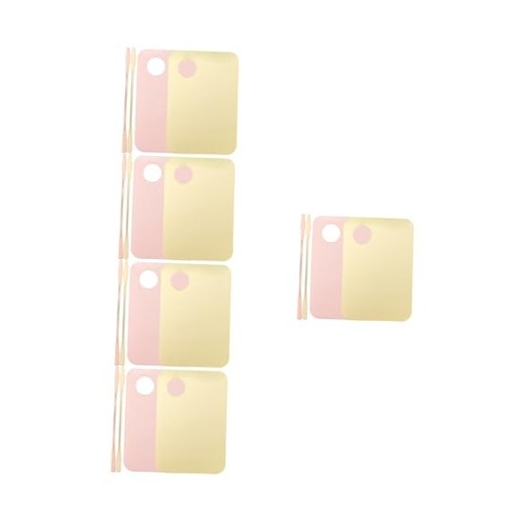 POPETPOP 8 Ensembles Palette Dart Dongle Plaque De Mélange Cosmétique Plateau De Mélange De Fondation Plateau De Mélange De