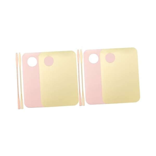 POPETPOP 8 Ensembles Palette Dart Dongle Plaque De Mélange Cosmétique Plateau De Mélange De Fondation Plateau De Mélange De