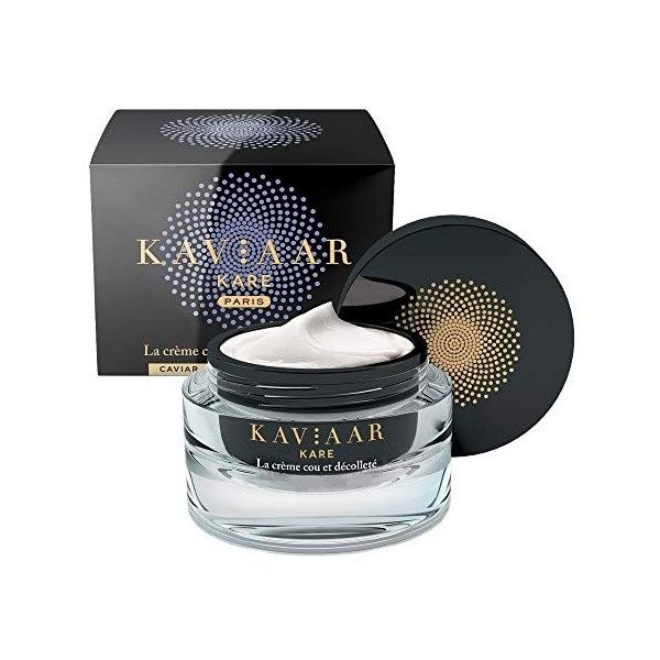 KAVIAAR KARE - Crème cou et décolleté anti-âge - Caviar + Acide Hyaluronique - 50 ml