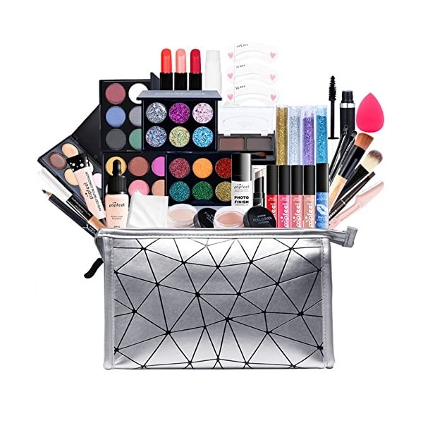 Neamou Kit Complet de Maquillage | Kit de Maquillage 20/29/37 pièces pour Femme Kit Complet - Ensemble de Maquillage de Voyag