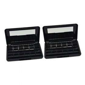 Beaupretty 2 Pièces Plateau De Fard À Paupières Boîte De Fard À Paupières Fard À Paupières Conteneur De Rouge À Lèvres Rempli