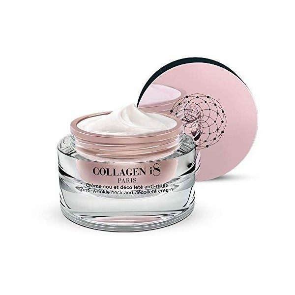 COLLAGEN i8 - Crème cou & décolleté anti-rides - Collagène + Thé Noir - 50 ml