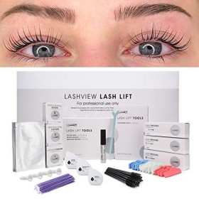 LASHVIEW Kit de relevage de cils,kit de permanente de cils professionnelle,kit liquide,semi-permanent,permanente bouclé,kit d