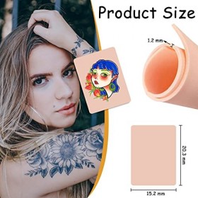 Peau Tatouage et Transfert Papier Tatouage - PEPAX 10Pcs 20,3 x 15,2 cm Tatouage Faux Peau avec 20pcs Papier de Transfert Pea