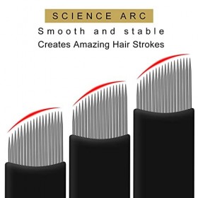 50 pièces Master Microblading Needles 18 Jetables Microblading Aiguilles Nano 0,16 mm Créez de Magnifiques Nano Sourcils 