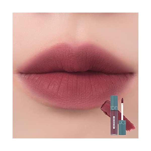 rom&nd Zero Velvet Tint 25 NERD Pink - Finition mate veloutée - Teinte à lèvres liquide - Longue durée - Crémeuse - Ne sèche 