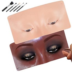 BESTDA Panneau de pratique maquillage, Laide Parfaite Pour Pratiquer Le Faux cosmétologue en Silicone Mannequin Maquillage Y
