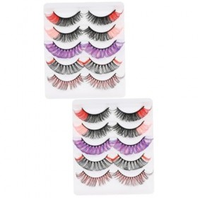 Ipetboom 2 Boîtes De Cils Colorés Cils Artificiels Cils Colorés Pestanas Postizas Naturales Faux Cils Segmentés Cils Fantaisi