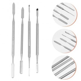 FRCOLOR 8 Pcs Palette Cosmétique Maquillage Brishes Maquillage Caboodle Tige En Acier Inoxydable Tige DAgitation En Acier In