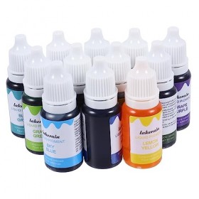 FRCOLOR 12 Pièces Ensemble Brillant À Lèvres Matière Première Brillant À Lèvres Pigment Baume À Lèvres Pigment Pigment Végéta