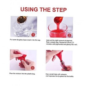 FRCOLOR 12 Pièces Ensemble Brillant À Lèvres Matière Première Brillant À Lèvres Pigment Baume À Lèvres Pigment Pigment Végéta