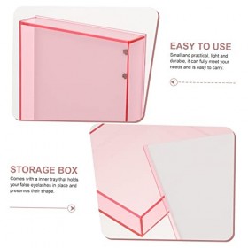 POPETPOP Boîte De Greffage De Cils Porte-étui De Faux Cils Conteneur De Voyage Coussinets De Faux Cils Livre De Carreaux De C