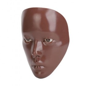 Yusat 5D Kit de Pratique Cosmétique pour le Visage en Silicone Réutilisable avec 20 Ml Dhuile Nettoyante Peau noire 