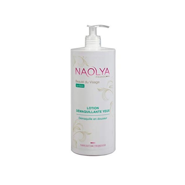 Naolya Lotion Démaquillante Yeux - Retire le Maquillage - Efficace avec le Maquillage Waterproof - Enrichie en Extrait d’Aloe