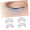 Housoutil 25 Paires De Faux Cils Colorés Cils De Cosplay Faux Cils Faux Cils Colorés Faux Cils De Fête Faux Cils 3D Cils 3D D