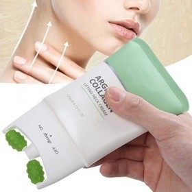 Crème Raffermissante Pour Le Cou, Crème De Réduction Du Double Menton,120ml Double Rouleau Crème Raffermissante Pour Le Cou C