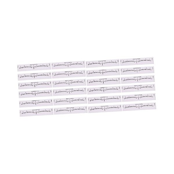 FRCOLOR Lot de 200 règles jetables pour sourcils - Règle de mesure pour sourcils, fournitures de voyage, affaires de voyage -