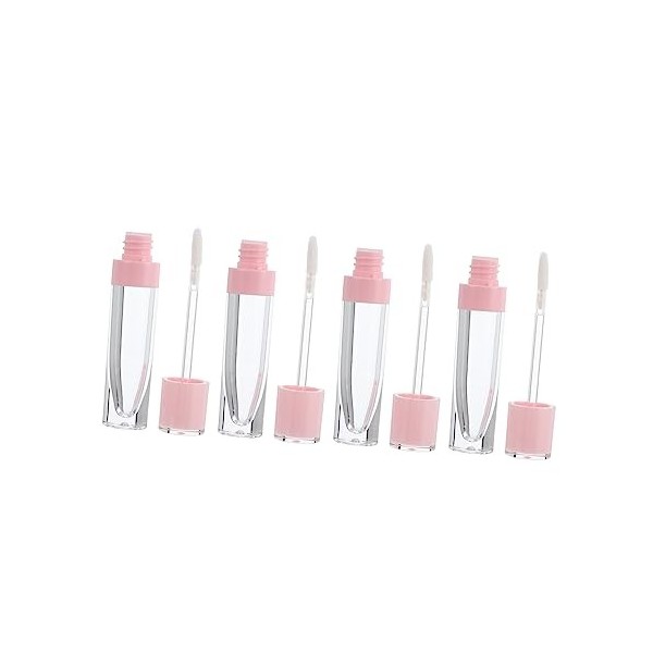 FRCOLOR Lot de 10 tubes vides de gloss à lèvres vides - Tubes dhuile à lèvres en plastique - Rouge à lèvres brillant - Boute