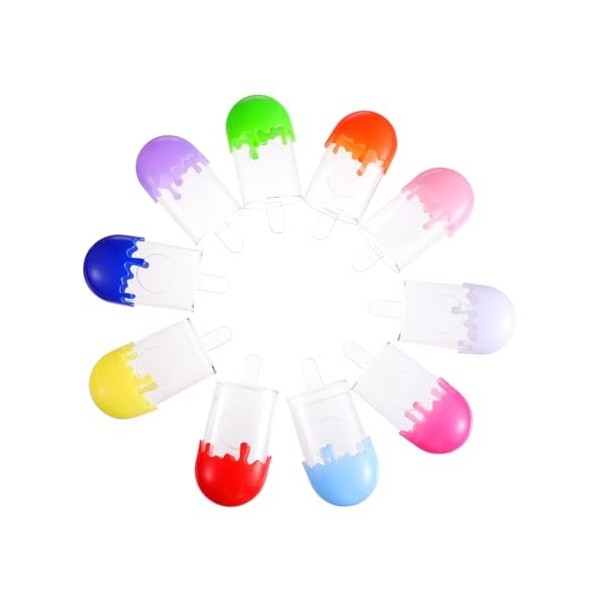 DOITOOL 20 Pièces Boîte à Cils De Crème Glacée Étui à Faux Cils Étui De Transport Pour Faux Cils Plateau De Faux Cils Boîtes 