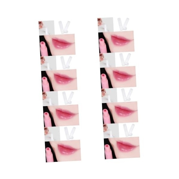 POPETPOP 100 Pièces Rouge à Lèvres Blanc Mise Bas Baume à Lèvres Rose Contenants De Baume à Lèvres Tubes De Baume à Lèvres En