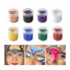 Maquillage du corps 8 couleurs de peinture for le visage, paquet de peinture à lhuile de 10g, pâte de peinture corporelle fo