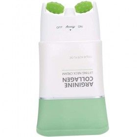 Crème raffermissante à double rouleau, 120 ml de crème de massage anti-rides raffermissante au collagène darginine, réduit l