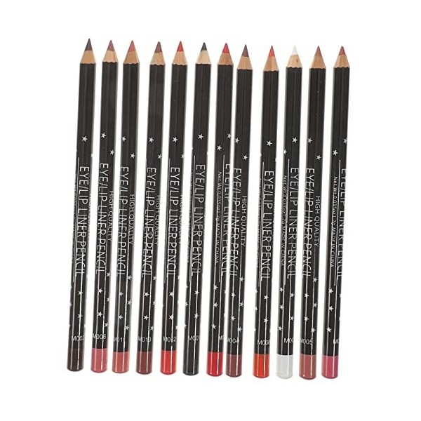 LALAFINA 36 Pcs Eye-Liner Mat Crayons Eyeliner Noir Rouge À Lèvres Mat Maquillage Crayon À Lèvres Pack Crayon À Lèvres Crayon