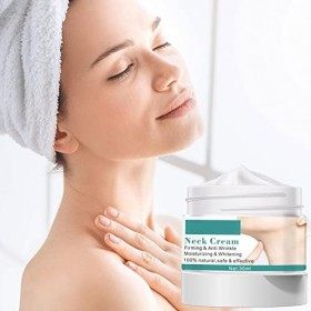 Jildouf Hydratant pour Le Cou et la Poitrine,Réducteur de Double Menton, crème raffermissante pour Le Cou, crème raffermissan