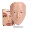 Tableau de Visage de Pratique de Maquillage 5D, Mannequin de Maquillage en Silicone Complet Réutilisable avec Support pour la