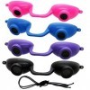 EVO FLEX Sunnies Flexible Tanning Bed Goggles Eye Protection UV Glasses 4 Pack Assorted by Super Sunnies