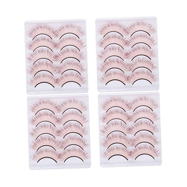 Angoily 20 Paires De Faux Cils Colorés Arc-En-Ciel Faux Cils Longs Cils Pour Halloween Cils Colorés Faux Cils Dramatiques Moe