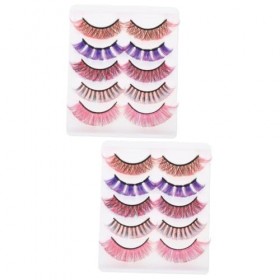 Ipetboom 2 Boîtes De Cils Colorés Cils Cosplay Colorés Faux Cils Colorés Faux Cils Pour
