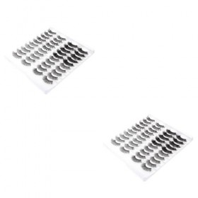 Didiseaon 40 Paires De Faux Cils Artificiels Volume 3D Maquillage Naturel Faux Cils Faits À La Main Faux Cils Magnétiques Fau