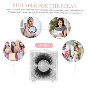 FRCOLOR Lot de 10 boîtes demballage pour faux cils - Boîtes de rangement rondes pour faux cils - Boîtes de rangement pour co