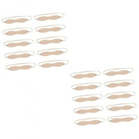 FRCOLOR Lot de 20 faux sourcils en silicone pour entraînement des sourcils - Outil dentraînement pour sourcils - Imperméable