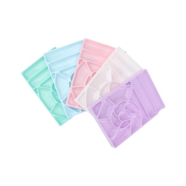 FRCOLOR 10 Pièces Palette Plateau Aquarelle Plat De Peinture dartiste Outils De Vitrail Plateau dartiste Plateau Mélangeur 