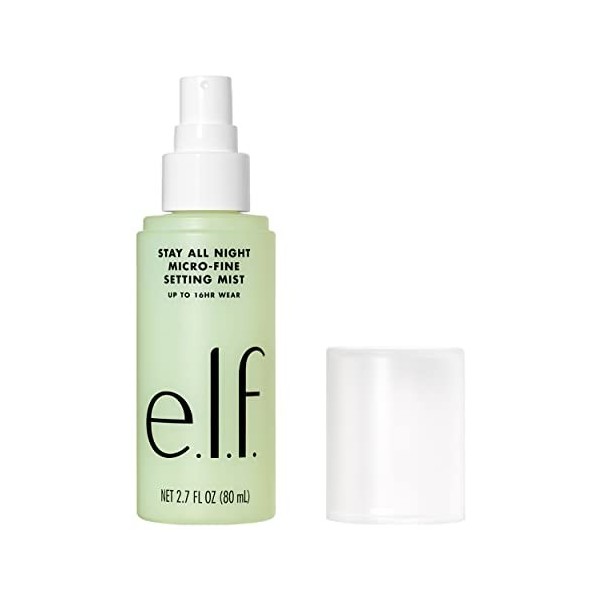 e.l.f. Stay All Night Micro-Fine Setting Brouillard, Hydratant & Refreshing Maquillage Setting Spray pour 16 HR Wear-time, Ve