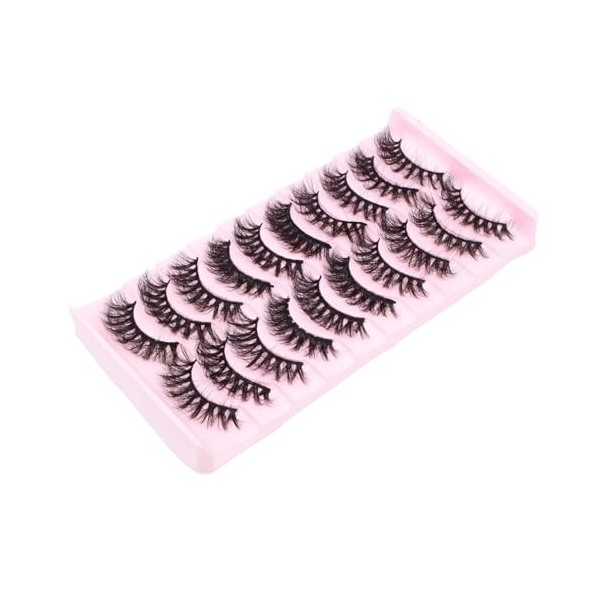 Housoutil 40 Paires De Faux Cils Maquillage Cils Art Cils Pestanas Postizas Naturales Faux Cils Segmentés Faux Cils Naturels 